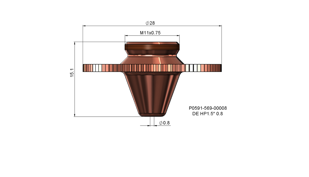 DE HP1.5" 0.8