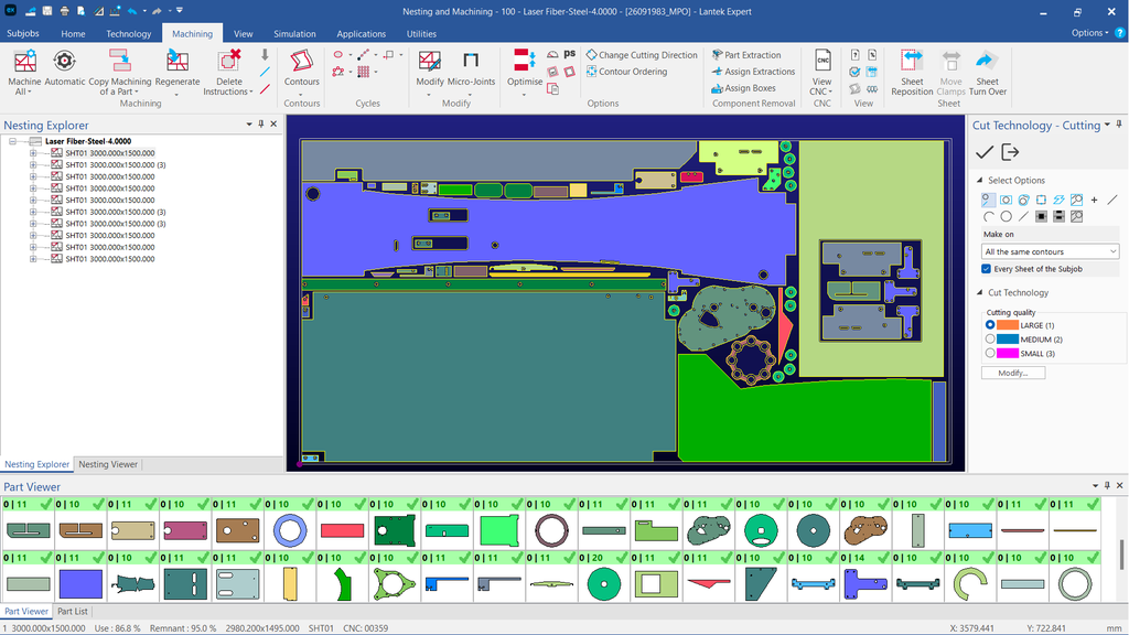 LANTEK EXPERT II CUT (DSTV-Modul)