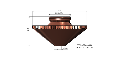 DE HP1.5” 1.8 CON